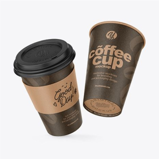 Paper cups coffee