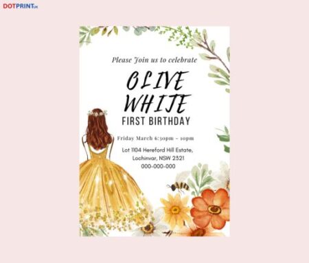 A5 Invitation Cards